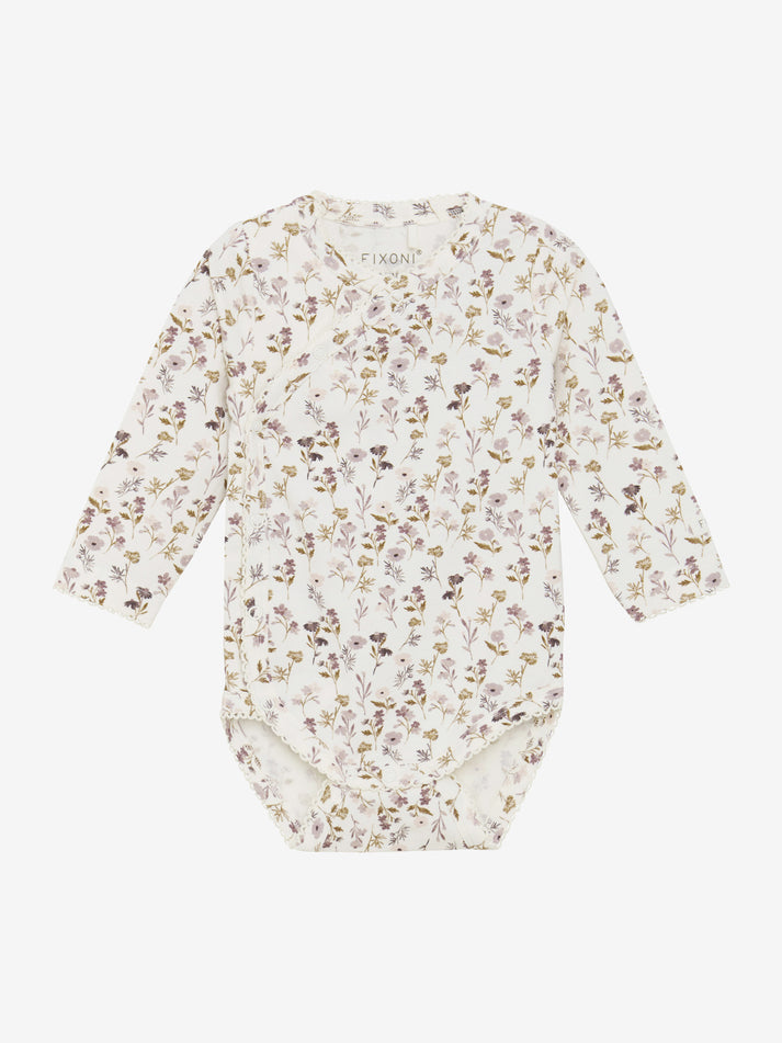 L/S Wrap Bodysuit- Violet Ice by Fixoni