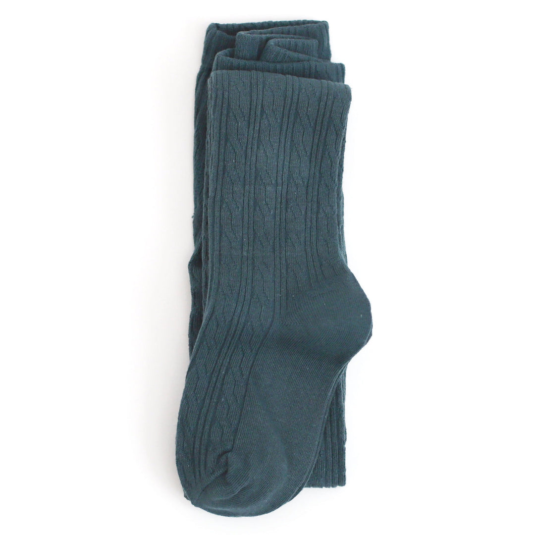 French Blue Cable Knit Tights by Little Stocking Co.