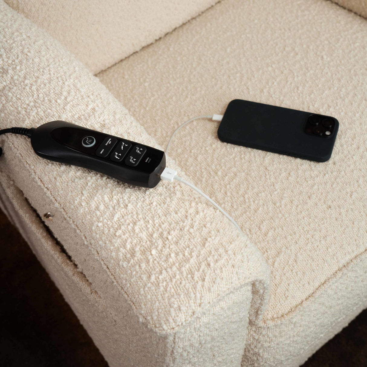 Namesake Willa Deluxe Power Recliner and Swivel Glider with Heat & Massage