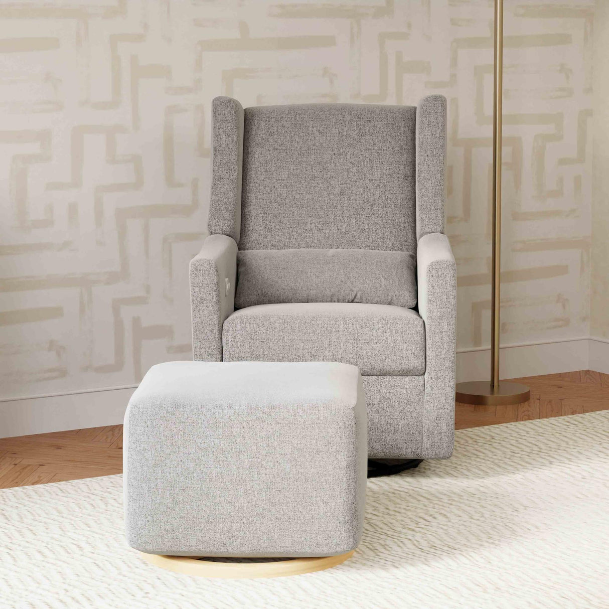 Babyletto Kiwi Electronic Recliner and Swivel Glider with USB port