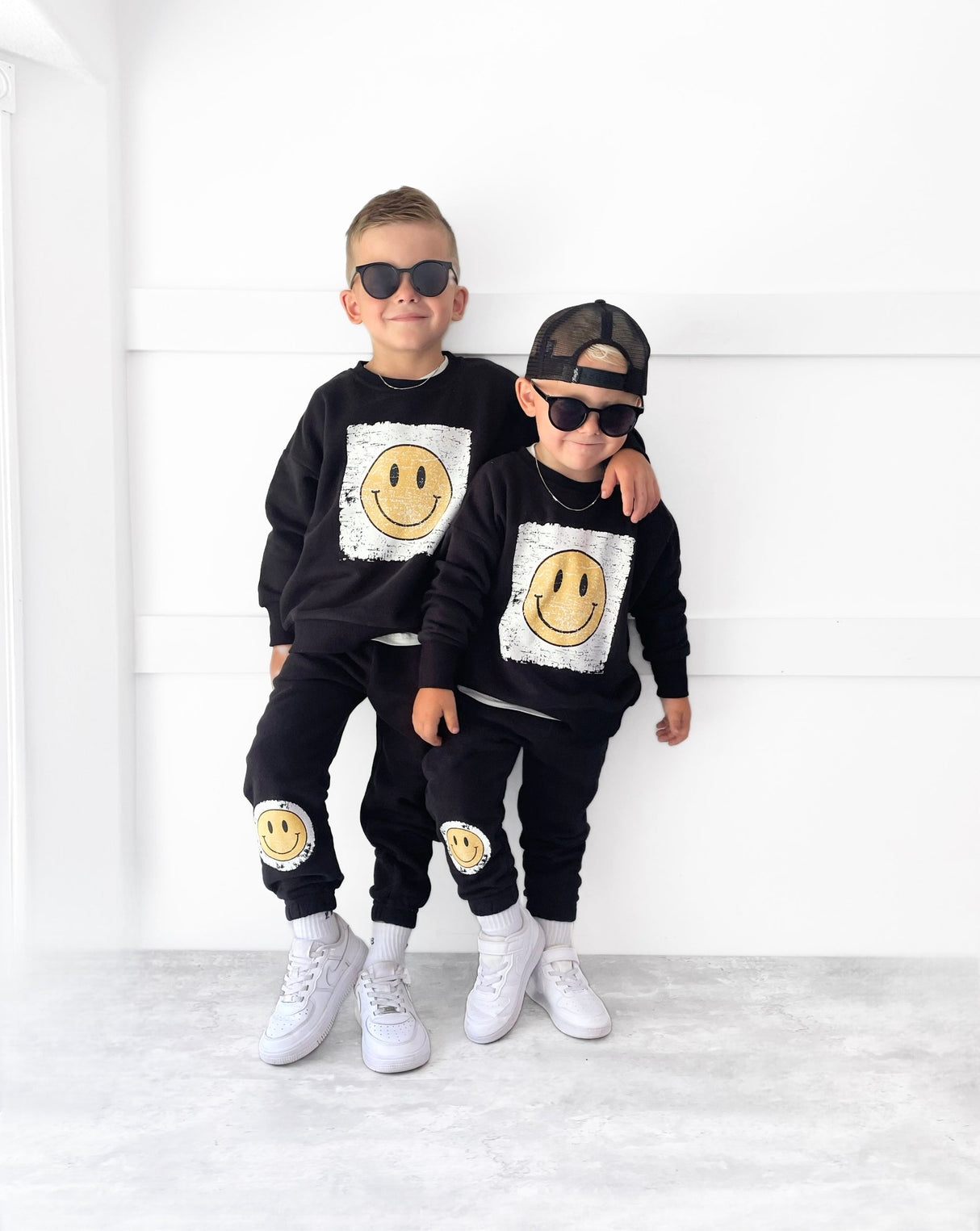 Smiley Elevated Crewneck by Little Bipsy