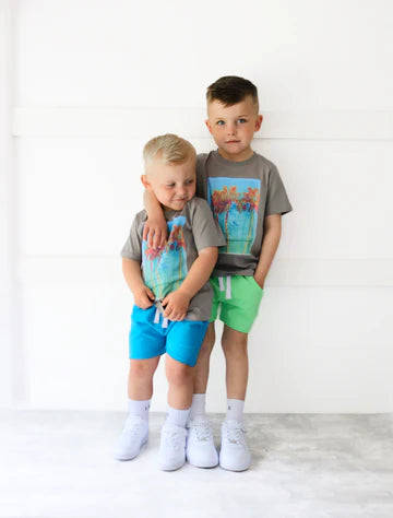 Neon Palm Tee by Little Bipsy