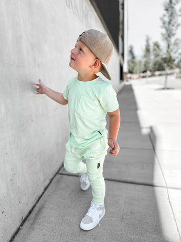 Neon Distressed Tee - Lime by Little Bipsy