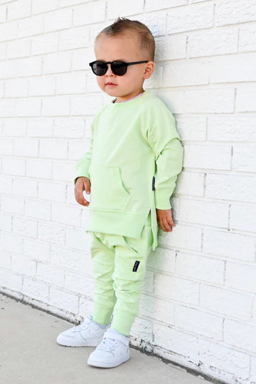 Neon Pocket Pullover - Lime by Little Bipsy