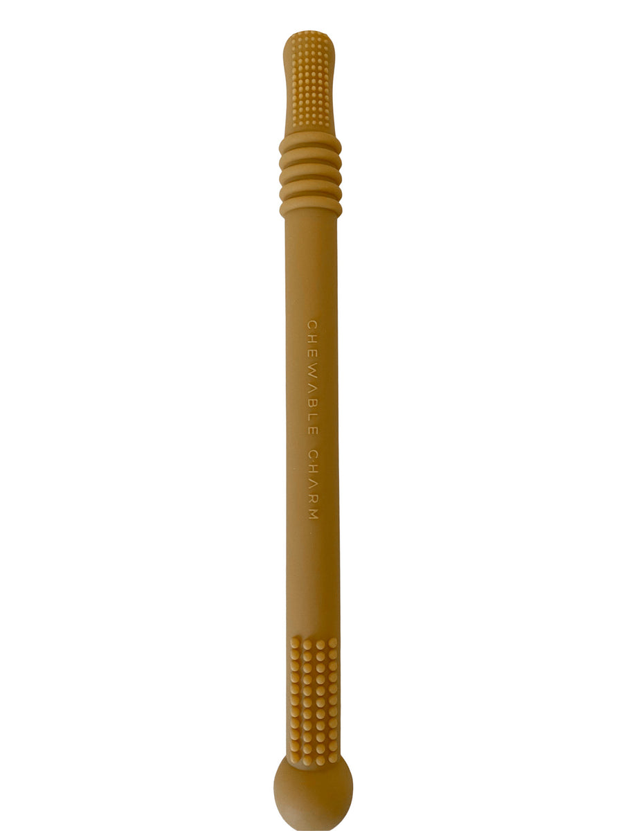 Silicone Magic Teething Wand - Mustard ☼ by Chewable Charm