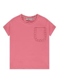 Girl's Short Sleeve T-Shirt - Pink by Stains & Stories