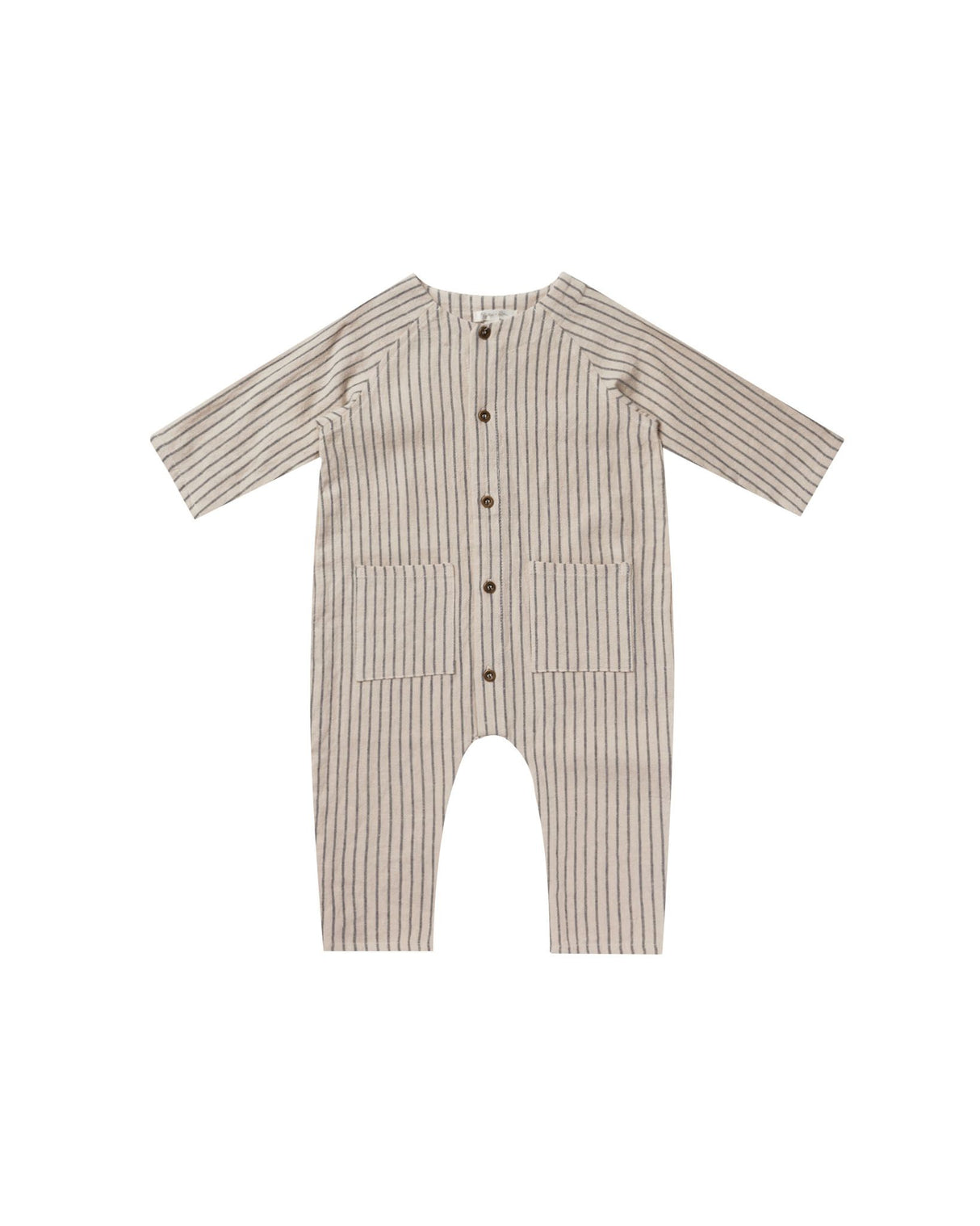 roman romper || slate pinstripe by Rylee + Cru
