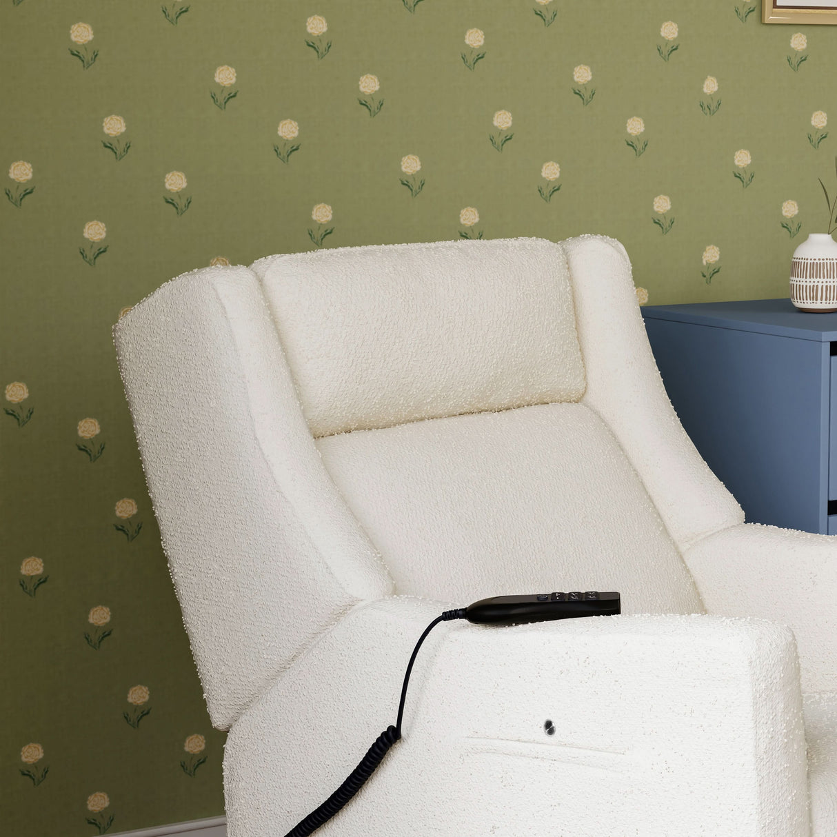 Babyletto Kiwi Deluxe Power Recliner & Swivel Glider with Heat and Massage