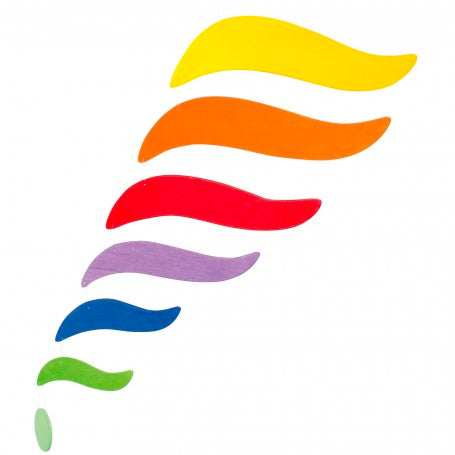Rainbow Harmony Wings Mobile - Magic Wood by Grimms