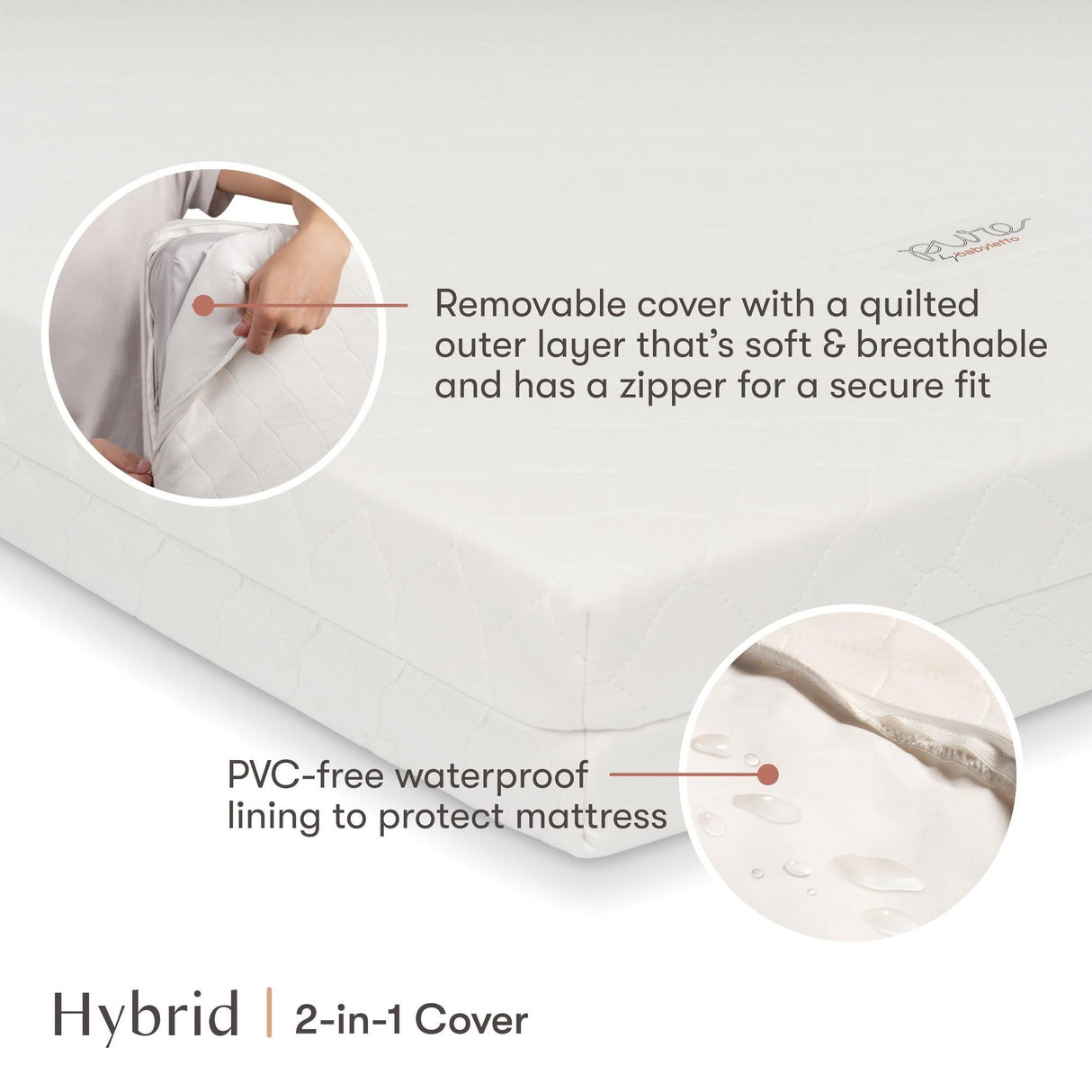 T6009W,Babyletto,Replacement Hybrid Cover for M5397C