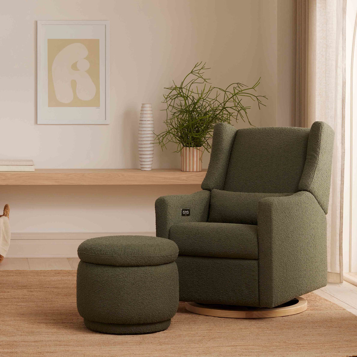 Babyletto Enoki Storage Ottoman in Boucle