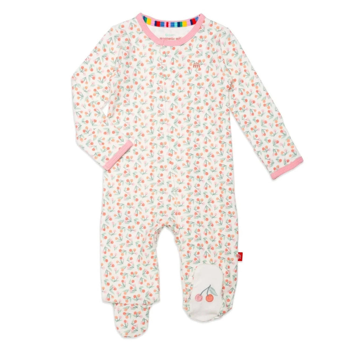 mon cheri organic cotton magnetic footie by magnetic me