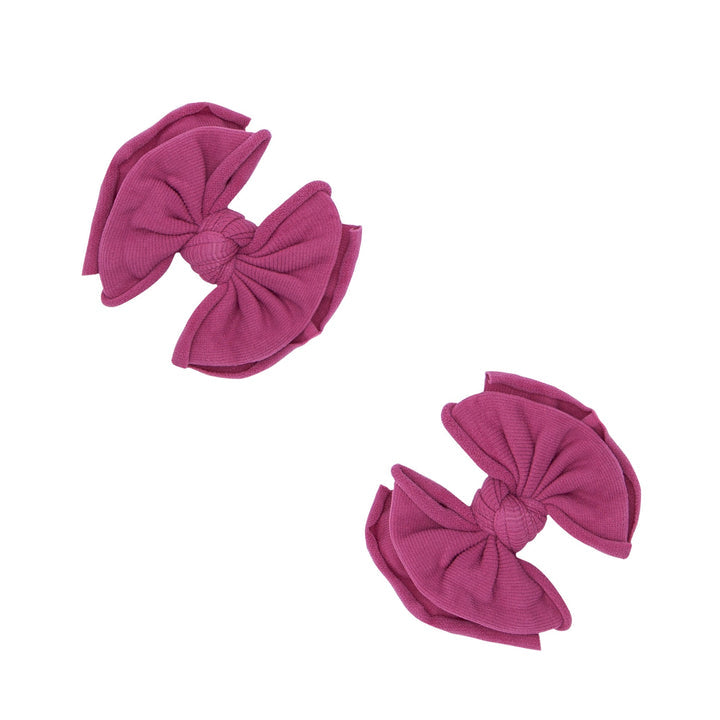 Baby Fab Clips 2pk - Raspberry by Baby Bling
