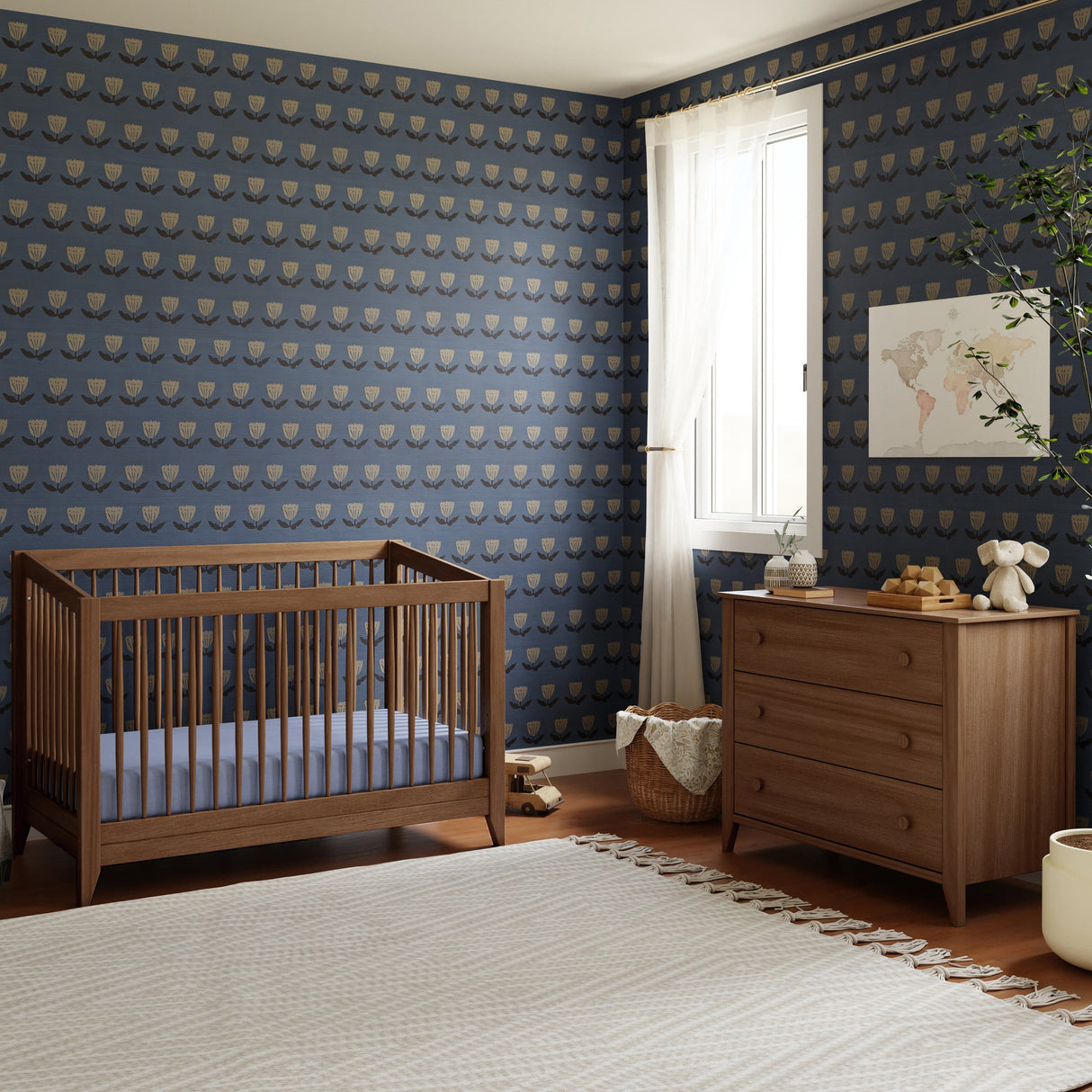 Babyletto Sprout 4-in-1 Convertible Crib with Toddler Bed Conversion Kit