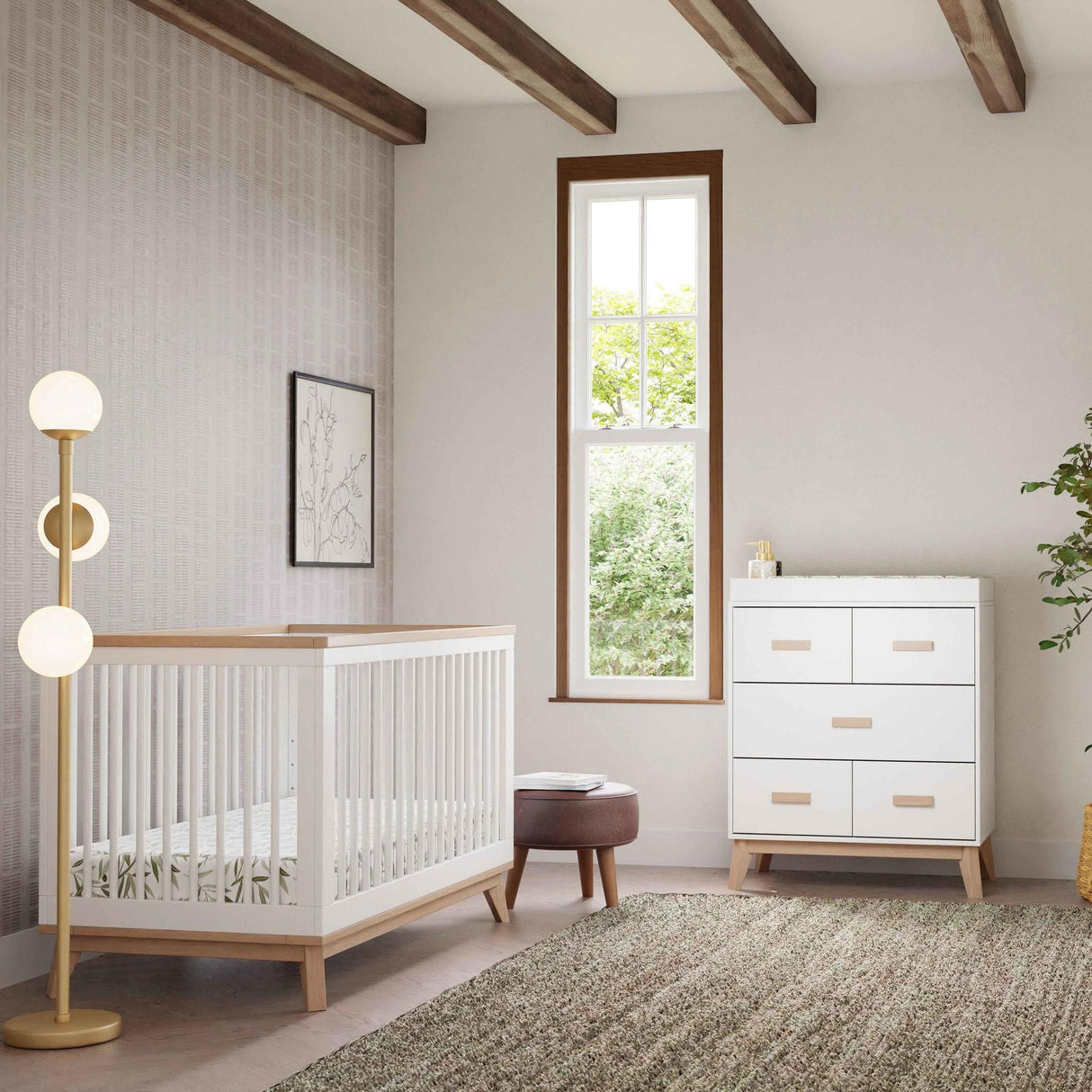 Babyletto Scoot 3-in-1 Convertible Crib with Toddler Bed Conversion Kit