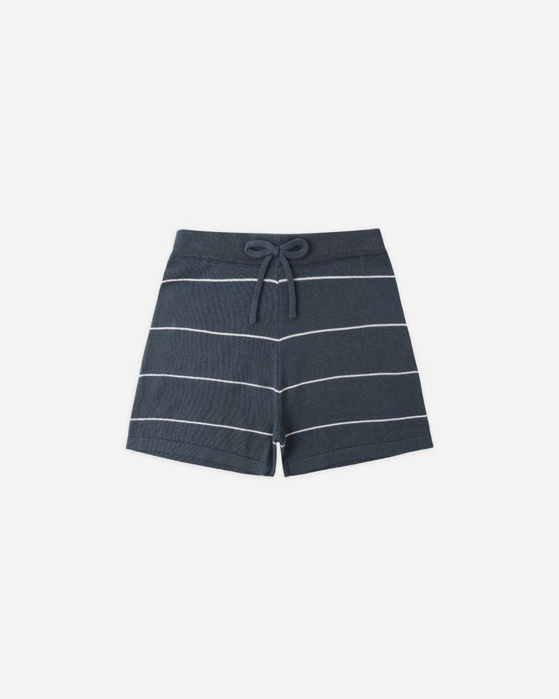 Chandler Knit Short || Navy Stripe by Rylee + Cru