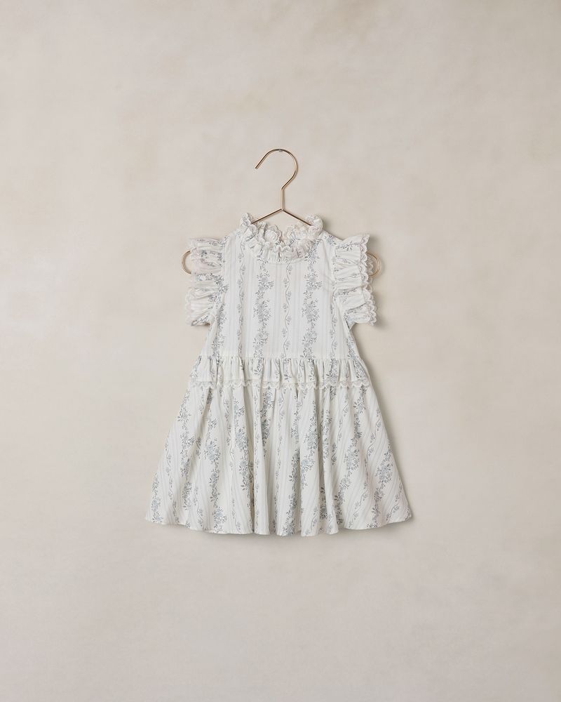 Alice Dress | French Floral Stripe by Noralee
