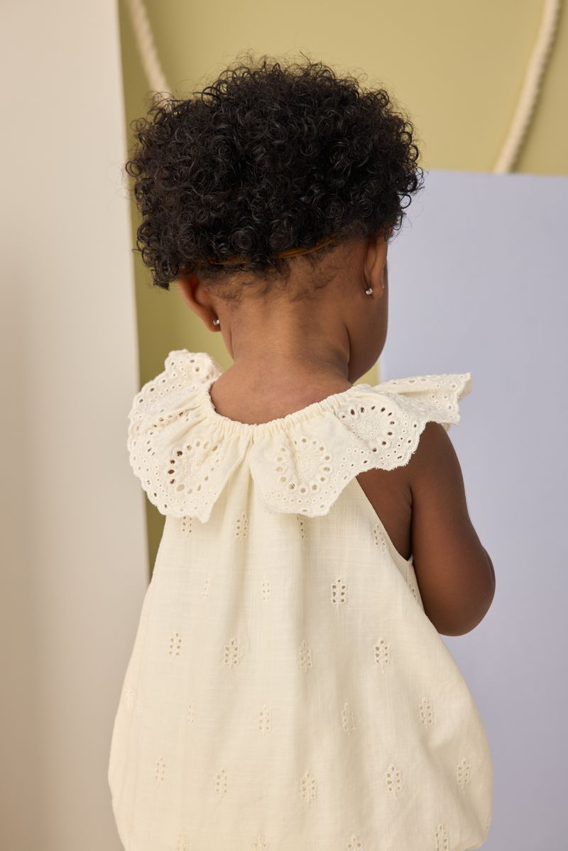 Myla Romper || Ivory by Rylee + Cru