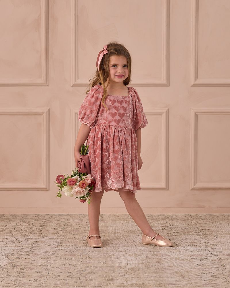 T-Strap Ballet Flats | Pink Shimmer by Noralee