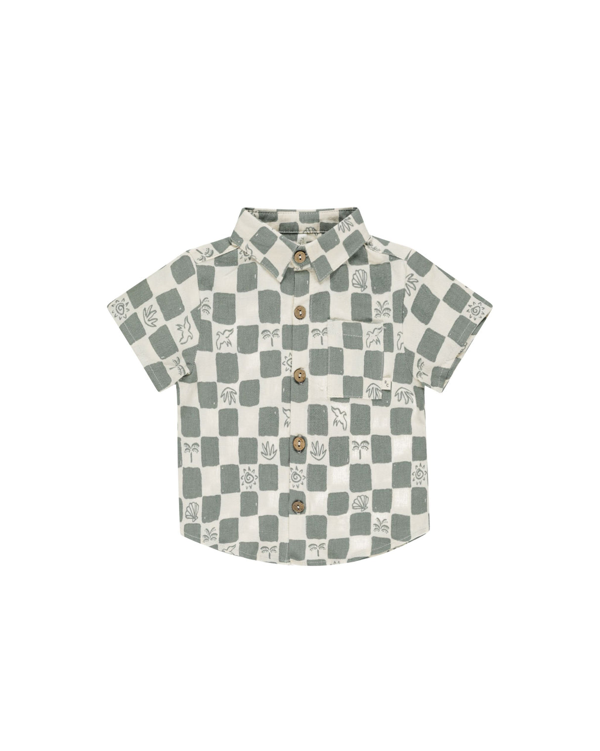 Collared Short Sleeve Shirt || Coastal Check by Rylee + Cru