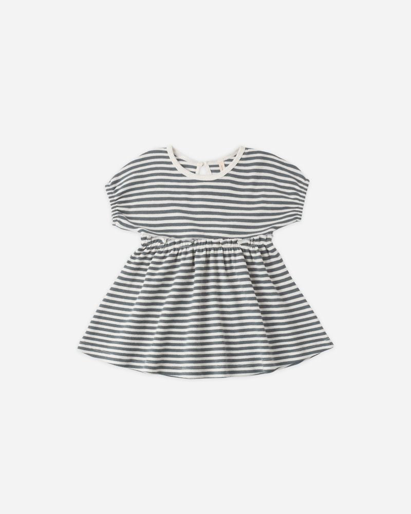Annie Dress || Ocean Stripe by Quincy Mae