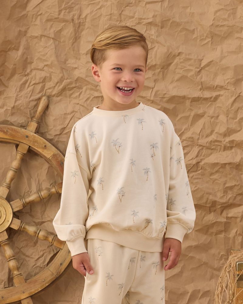 Relaxed Sweatshirt || Palms by Rylee + Cru