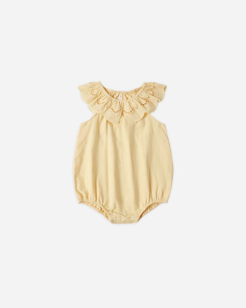 Myla Romper || Lemon by Rylee + Cru