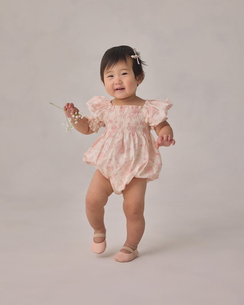 Hazel Romper | Blush English Rose by Noralee