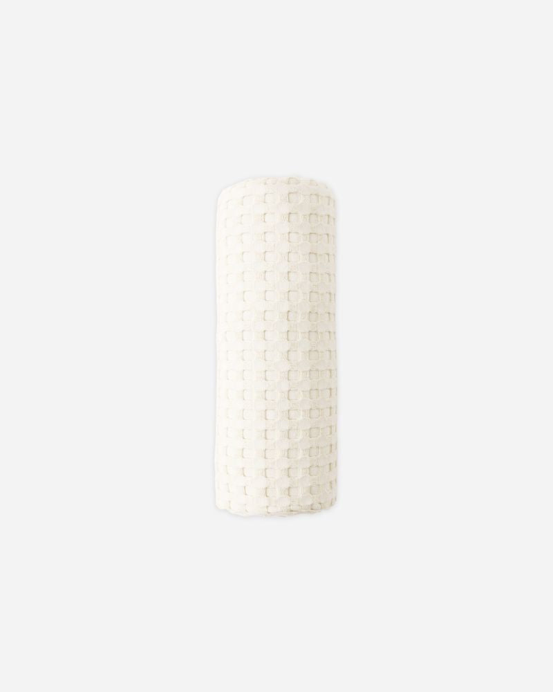 Waffle Baby Blanket || Natural by Quincy Mae