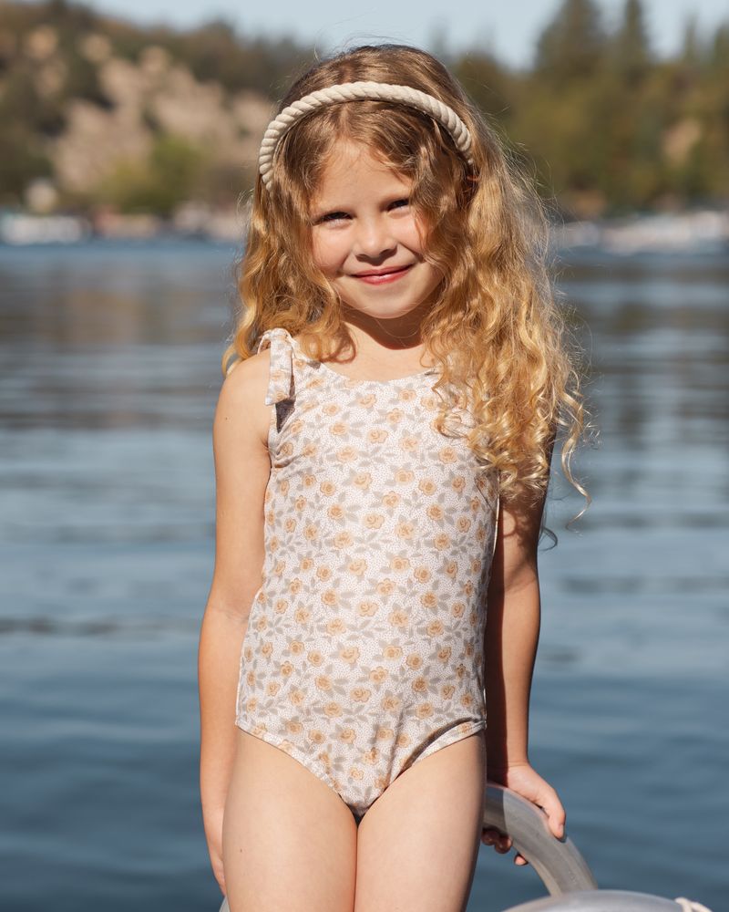 Millie One-Piece || Yellow Floral by Rylee + Cru