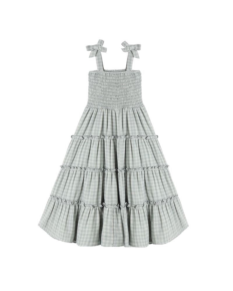 Taylor Dress || Green Gingham by Rylee + Cru