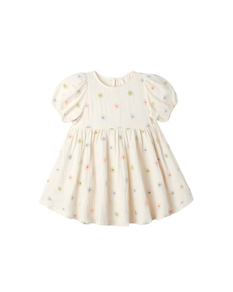 Marley Dress || Embroidered Daisies by Rylee + Cru
