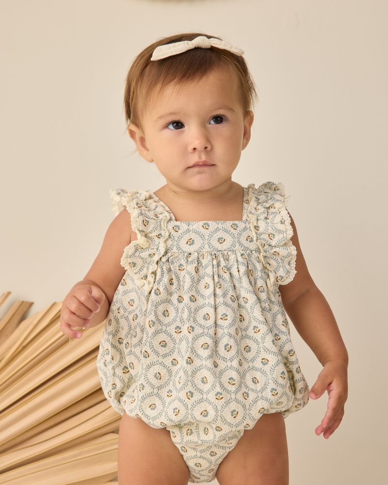 Maya Romper || Green Fleur by Rylee + Cru