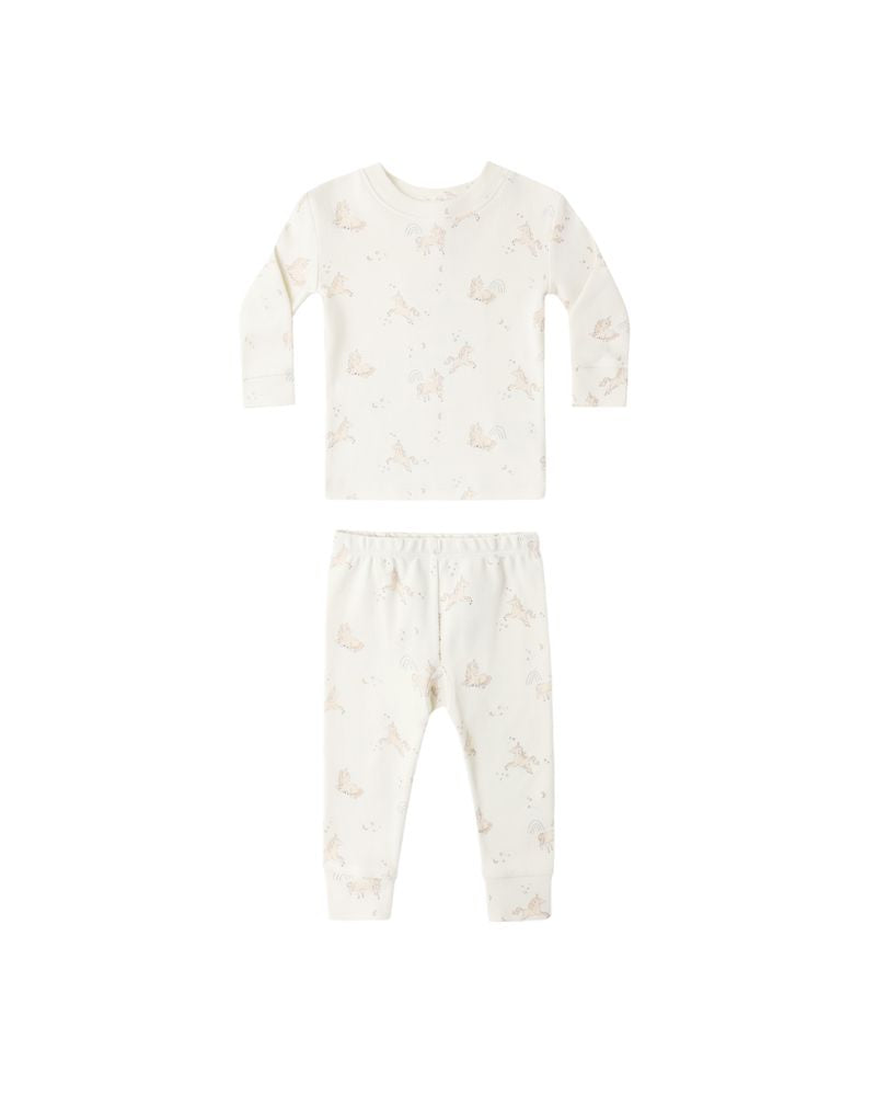 Jersey Pajama Set || Unicorns by Quincy Mae