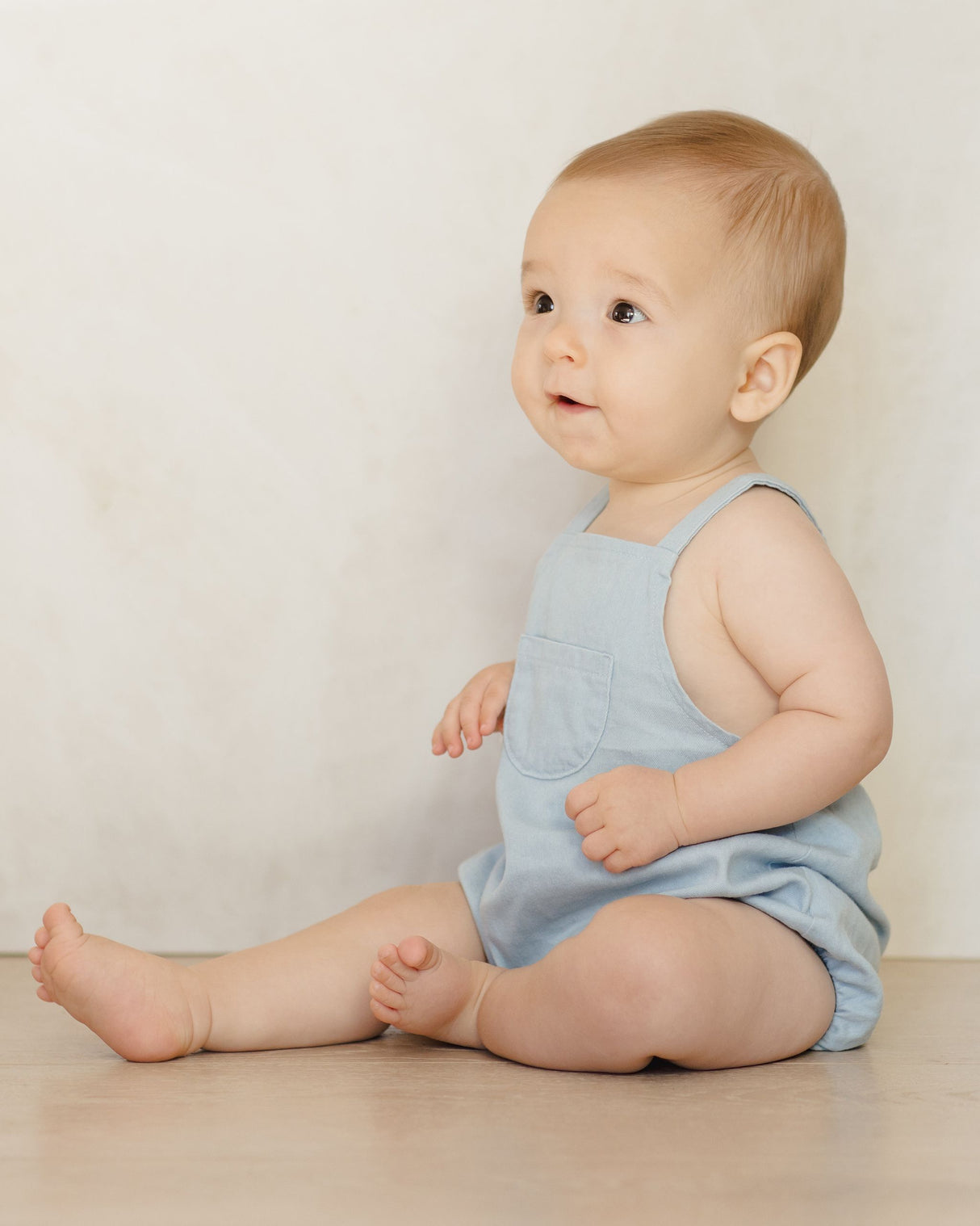 Thomas Romper || Chambray by Quincy Mae