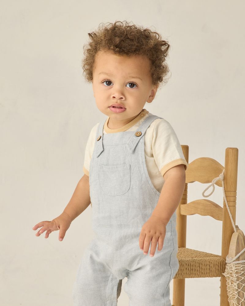 Baby Overall || Heathered Light Blue by Rylee + Cru