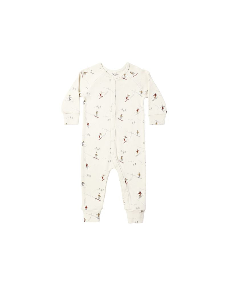 Organic Long John Pajamas || Skiers by Rylee + Cru