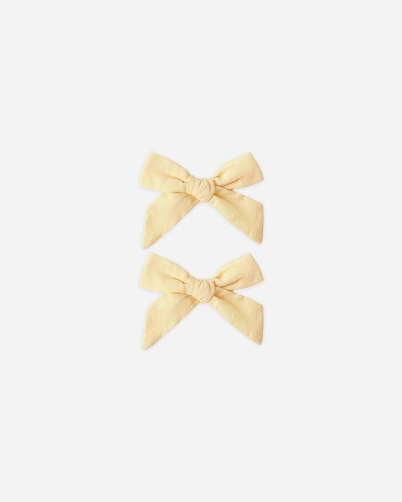 Bows, Set Of 2 || Lemon by Rylee + Cru