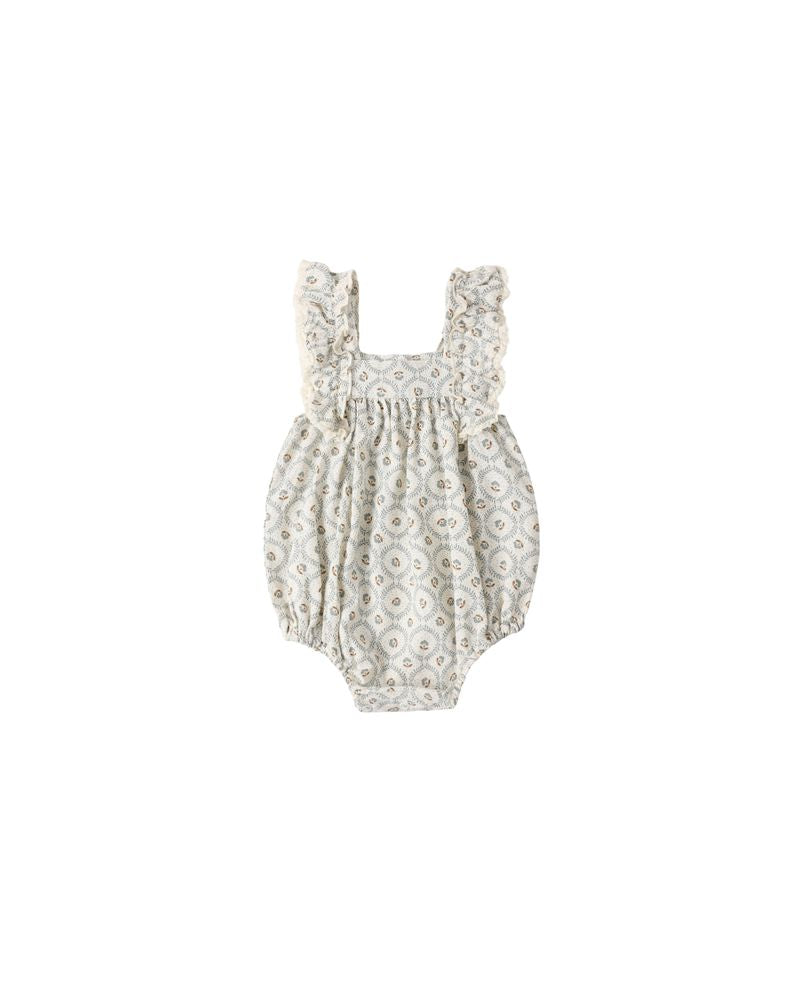 Maya Romper || Green Fleur by Rylee + Cru