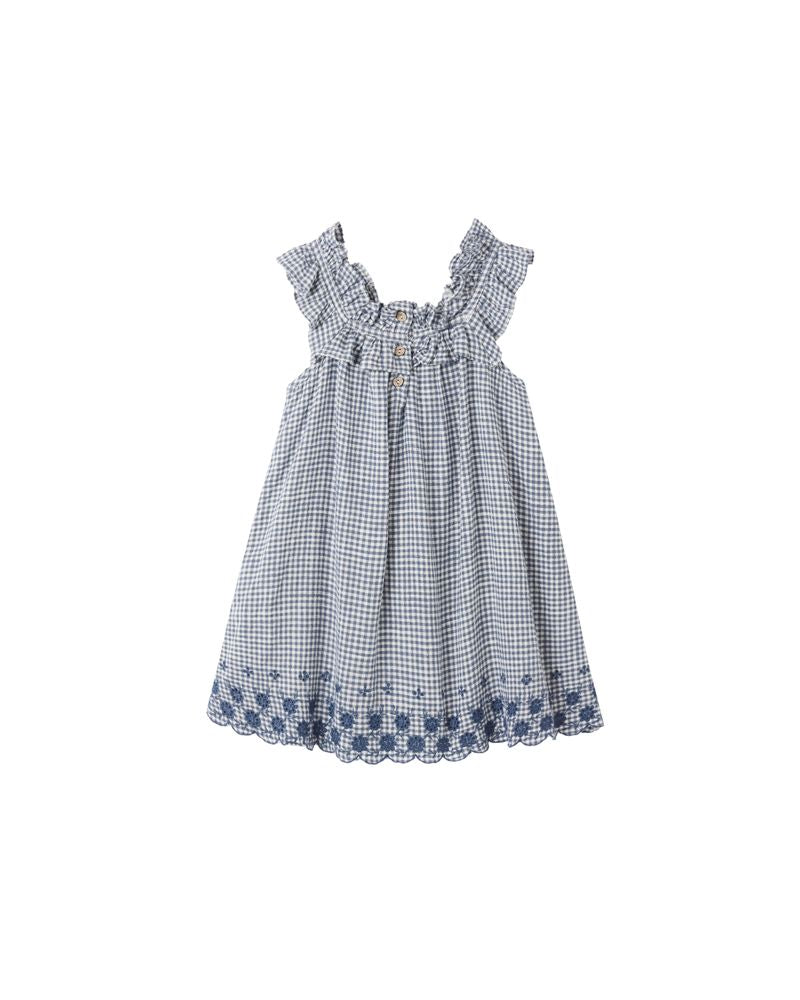 Lennon Dress || Marine Gingham by Rylee + Cru