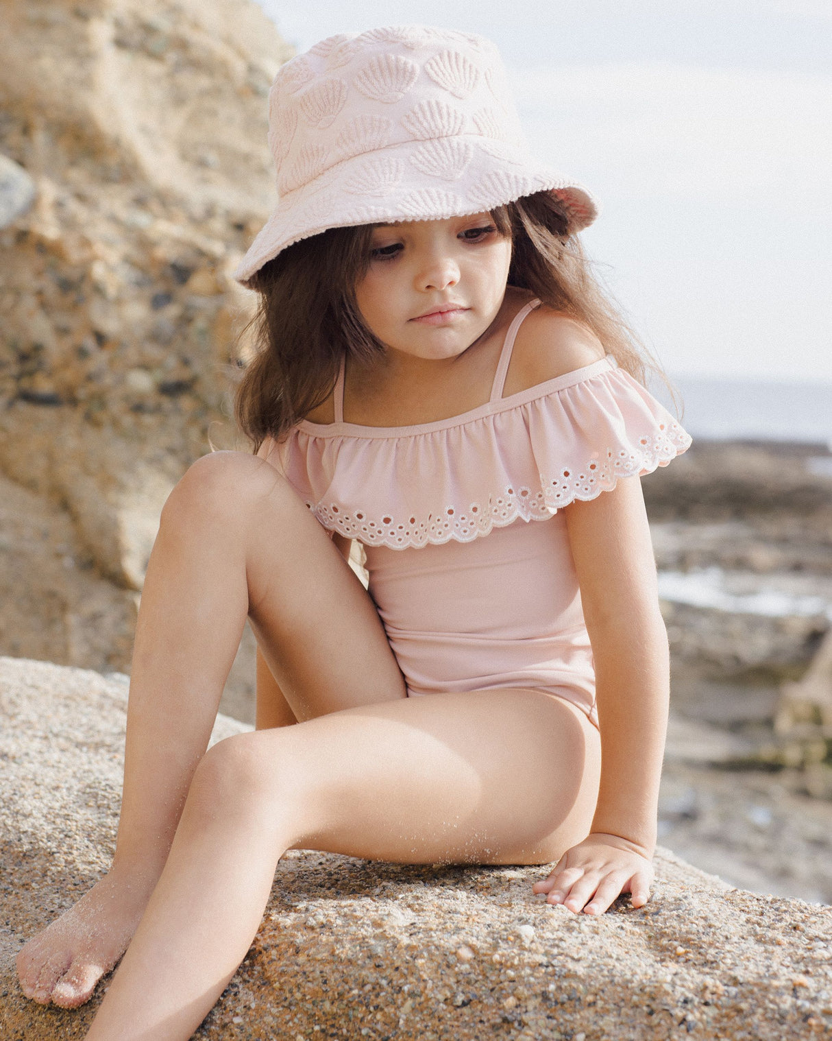 Off The Shoulder One-piece || Pink by Rylee + Cru