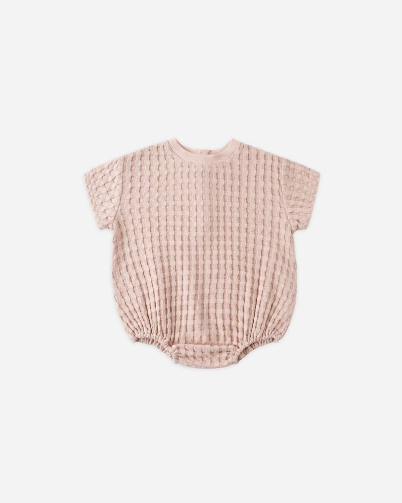 Relaxed Bubble Romper || Blush by Quincy Mae