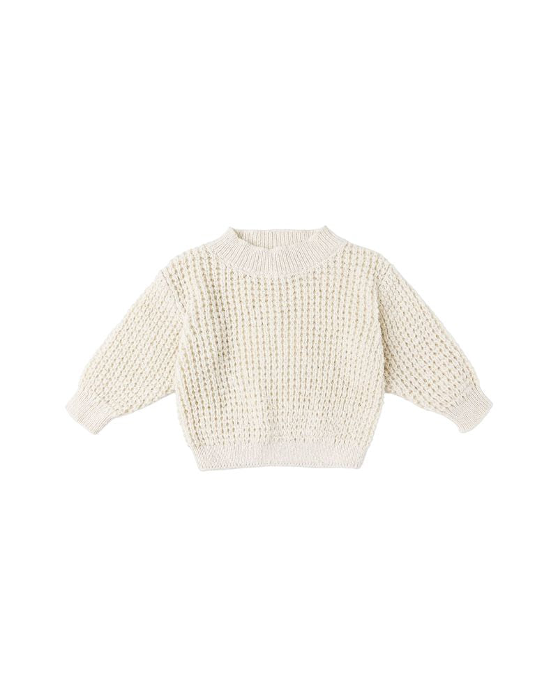 Chunky Knit Sweater || Natural by Quincy Mae