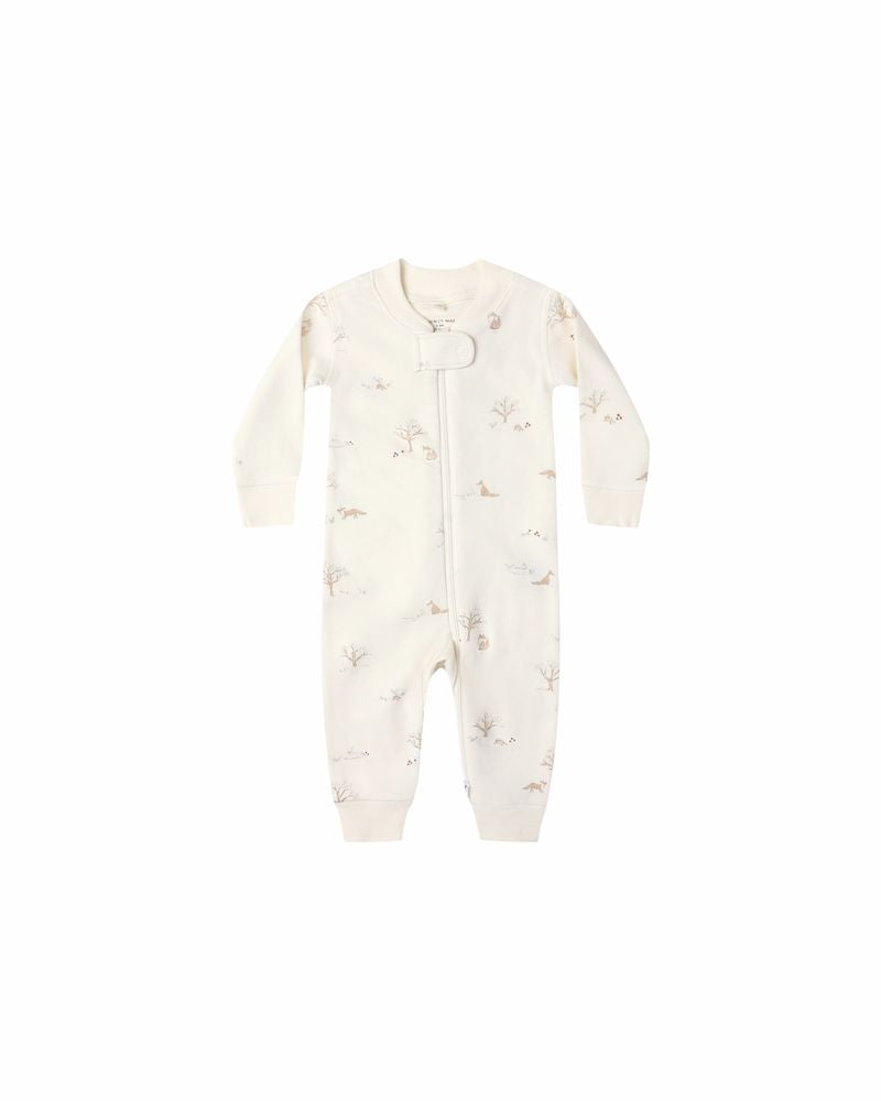 Zip Long Sleeve Sleeper || Fox Land by Quincy Mae