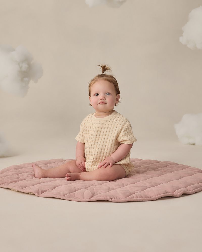 Relaxed Bubble Romper || Natural by Quincy Mae