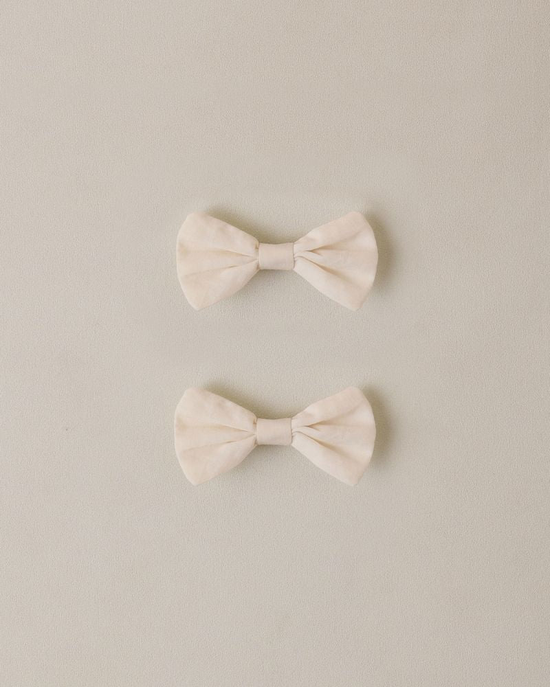 Little Bow Clips | White by Noralee
