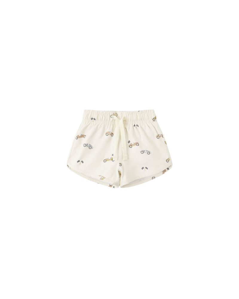 Boys Swim Short || Race Car by Quincy Mae