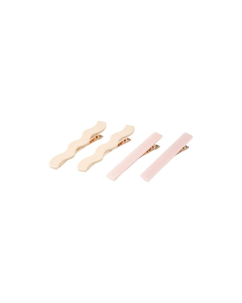 Wavy Clip Set | Blush, Natural by Rylee + Cru