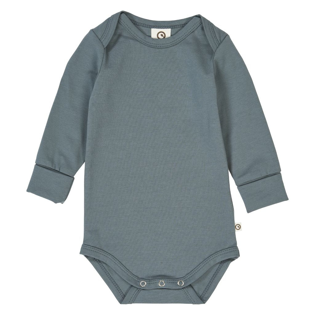 Cozy Me L/S Body- Stormy Blue by Musli