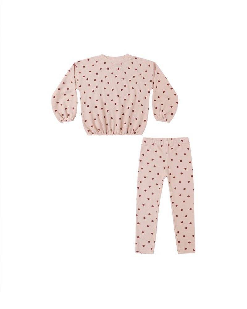 Spongey Knit Set || Polka Dot by Rylee + Cru